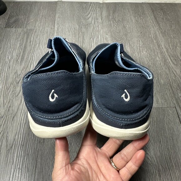 Men Olukai Moku Pae Slip On Casual Navy Blue Mesh Slip On Sneakers Size US 13 main image 9